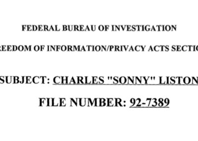 FBI File #92-7389